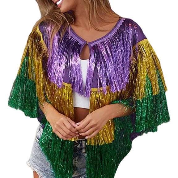 Women's Carnival Party Wire Poncho Performance winter coats for women
