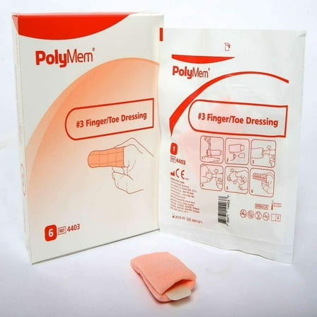 DYJP Finger/Toe Wound Dressing, Sterile, Foam, 3 Large; CIR 2.6-3.0 Inch, 4403 (Box of 6)