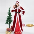 thumbnail image 3 of Disfraz clásico de lujo de señora Claus para Navidad, fiesta de Navidad, disfraz de Papá Noel, vestido rojo para mujer, 3 of 4