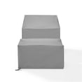thumbnail image 3 of Crosley Furniture Covers 2-Pc Traditional Vinyl Outdoor Sofa Cover Set in Gray, 3 of 10