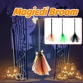 thumbnail image 2 of Halloween Witch Broom Party Dancing Broom Real Flying Broom Night Haunted Witch Game Dress up Halloween Decoration Party Supplies, 2 of 2