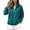 Green, variant on happyYEE Women's Zip up Sweatshirt Jackets Long Sleeve Fleece Loose Coat Fall Fashion Stand Neck Outerwear with Zip Pockets