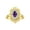 Amethyst, variant on 14K Yellow Gold Floral Designer Ring with 6x4 MM Oval Pink Ice & Sparkling Diamonds - Birthstone Jewelry for Women -Size 5