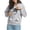 Grey, variant on Cat Dog Pouch Hoodie Pet Carrier Sweatshirt Large Pocket Pullover Shirt for Women Animal Holder Cute Tops
