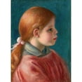 thumbnail image 2 of Pierre-Auguste Renoir 19x24 Black Ornate Framed Double Matted Museum Art Print Titled: Young Girl's Head (1888), 2 of 5
