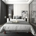 thumbnail image 3 of Costway Full Size 14'' Wooden Bed Frame Mattress Platform Wood Slats Support Espresso, 3 of 10