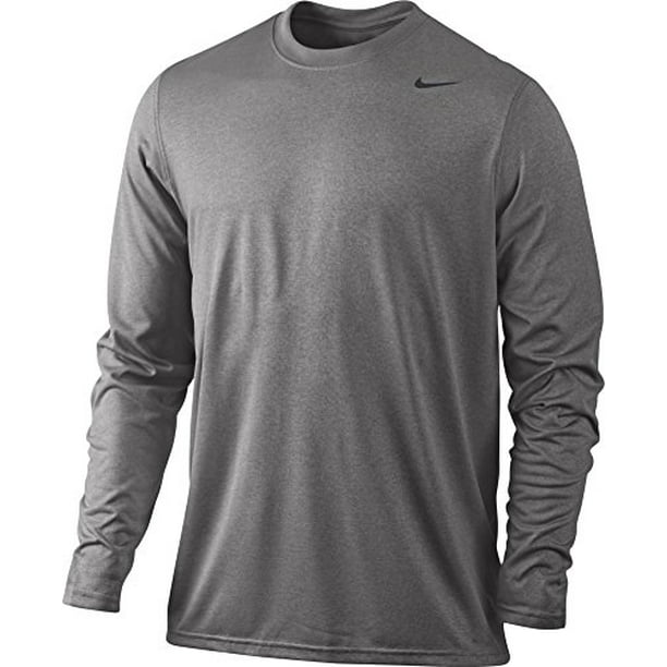 Nike - Nike Legend Long Sleeve Dri-Fit Tee T-Shirt Training Gray Size S ...