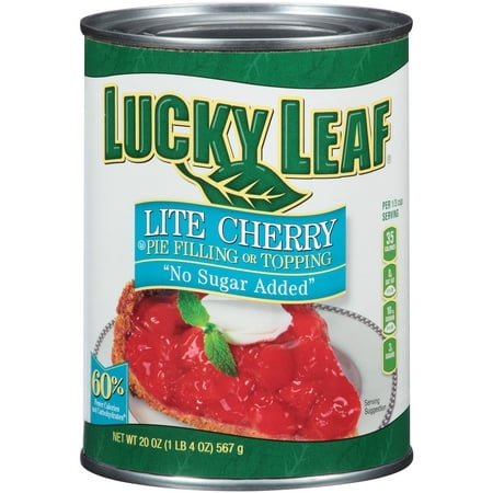 (3 Pack) Lucky LeafÃÂ® Lite Cherry Fruit Filling & Topping 20 oz.