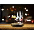 thumbnail image 3 of Pigeon Serenity | 3D Engraved Crystal Keepsake, 3 of 6