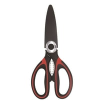 Snmubt Kitchen Scissors Set Stainless Steel Kitchen Scissors Versatile Heavy-Duty Scissors For Kitchen Small Tools (Black Red)
