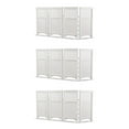 thumbnail image 1 of Suncast Outdoor Garden Yard 4 Panel Screen Enclosure Gated Fence, White (3 Pack), 1 of 6