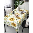 thumbnail image 4 of Sunflower Tablecloth Rectangle Table Cloth 60x120 , Waterproof Tablecloth Outdoor Table Cloth, Farmhouse Flowers Summer Botanical Washable Table Cover for Kitchen Dining Party, 4 of 8