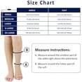 thumbnail image 2 of DEELLEEO Open Toe Compression Socks 20-30 mmHg Knee High Support Stockings for Men Women, 2 of 7