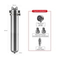 thumbnail image 2 of Pré-filtre en Acier Inoxydable 304 pour Toute la Maison Grande Pince de Débit Purificateur d'Eau Domestique Commercial, 2 of 6