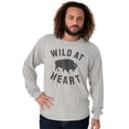 thumbnail image 5 of Wild At Heart Buffalo Inspirational Long Sleeve TShirt Men Women Brisco Brands L, 5 of 6