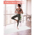 thumbnail image 2 of White Yoga Towel for Hot Yoga Non Slip, Modern Minimalist Pure Soild Color Yoga Mat Towel Absorbent Yoga Sweat Towels Microfiber Hot Yoga Blanket for Bikram Pilates 26"x70", 2 of 7