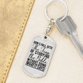 thumbnail image 6 of Dont Fall Into The Trap Stainless Steel or 18k Gold Premium Swivel Dog Tag Keychain, 6 of 10