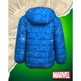 thumbnail image 3 of Marvel Boys Puffer Jacket Avengers Spider-Man Sherpa Fleece Lining Reversible Puffer Coat (2T-20), 3 of 7