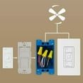 thumbnail image 4 of Lutron Pico Smart Remote for Caseta Smart Fan Speed Control, White, 4 of 5