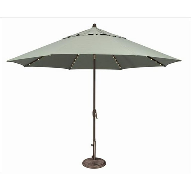 SimplyShade 11 ft. Lanai Pro Octagon Market Umbrella with Star Light Spa