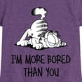 thumbnail image 3 of Garfield - More Bored Than You - Toddler And Youth Girls Short Sleeve Graphic T-Shirt, 3 of 5