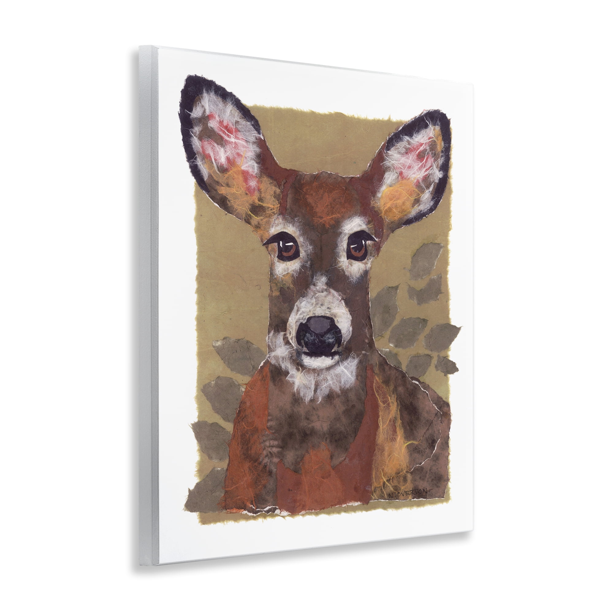 Stupell Industries Woodland Deer Painting Animals & Insects Painting Unframed Art Print Wall Art, 11 x 14