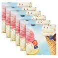 thumbnail image 5 of Iauyy Satin Napkins Set of 1- Colorful Ice Cream1 DIY Printing Decoration Cloth Napkin- Easy Care for Home/Party, 5 of 8