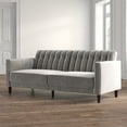 thumbnail image 3 of Grattan 81.1'' Velvet Square Arm Sleeper, 3 of 3