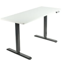 Vivo Electric 60 X 24 Stand Up Desk White Table Top Black