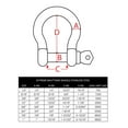 thumbnail image 2 of Extreme Max 3006.8303.4 BoatTector Stainless Steel Bow Shackle - 3/4", 4-Pack, 2 of 5