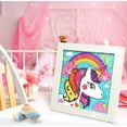 thumbnail image 4 of SEELOK  5D DIY Unicorn Diamond Dots Painting Kits with Wooden Frame ,Diamond Painting Kits for Home Wall Decor，Suitable for Children, Adults, Beginners, 4 of 5