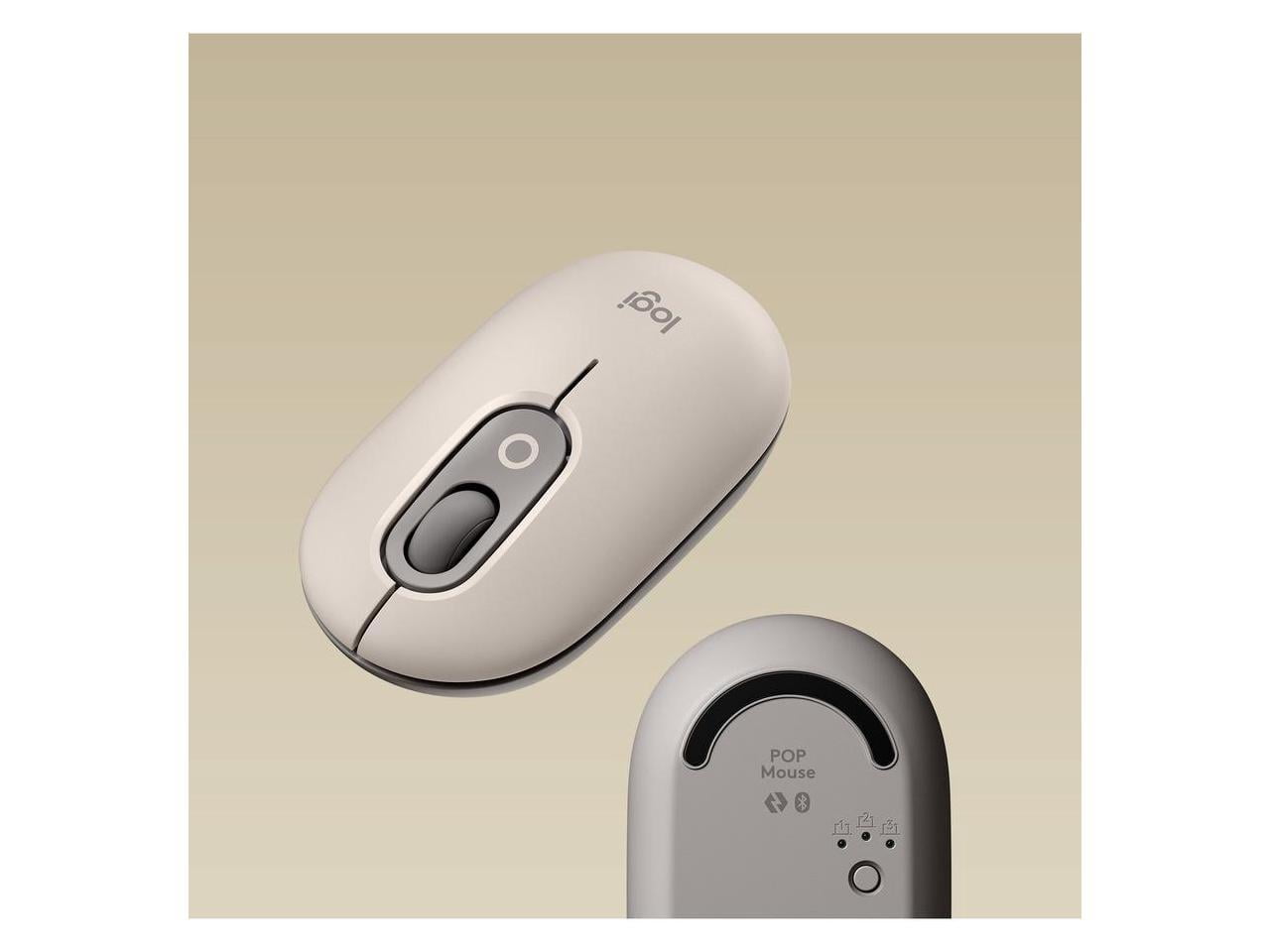 Logitech POP Mouse, Wireless with Customizable Emoji - Optical - Wireless -  Bluetooth - Daydream Mint - USB - 4000 dpi - Scroll Wheel - 4 Button(s) 