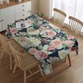 thumbnail image 2 of Pioneer Flower Floral Print Pattern Rectangle Tablecloth 60"x84",Waterproof Polyester Rectangle Table Cloth, Wipeable Spillproof Polyester Tablecloth for Dining, Camping, Indoor and Outdoor, 2 of 5