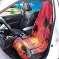 thumbnail image 2 of Uorisanigo Car Seat Towel Cover Universal Fit High Back Seat Covers for Cars Sunset Palm Trees Beach Waterproof Sweating Car Seat Cover for Post Gym Workout Easy to Install, 2 of 6