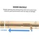 thumbnail image 2 of unique 2pcs Deadbolt Lock Door Buckle Cabinet Safety Locks Sliding Bolt Locks for Doors, 2 of 5