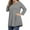 Light Gray #004-11, variant on Dweltoz Women's Plus Size Shirts 2025 Summer Crew Neck Tunics 3/4 Sleeve Outfits Casual Soild Color Tees Blouses,Hot Pink XL