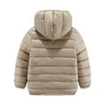 thumbnail image 4 of Ruyang Kids Boys Girls Padded Puffer Jackets Lightweight School Down Quilted Coat Fall Winter Warm Zipper Hooded Outwear, 4 of 9