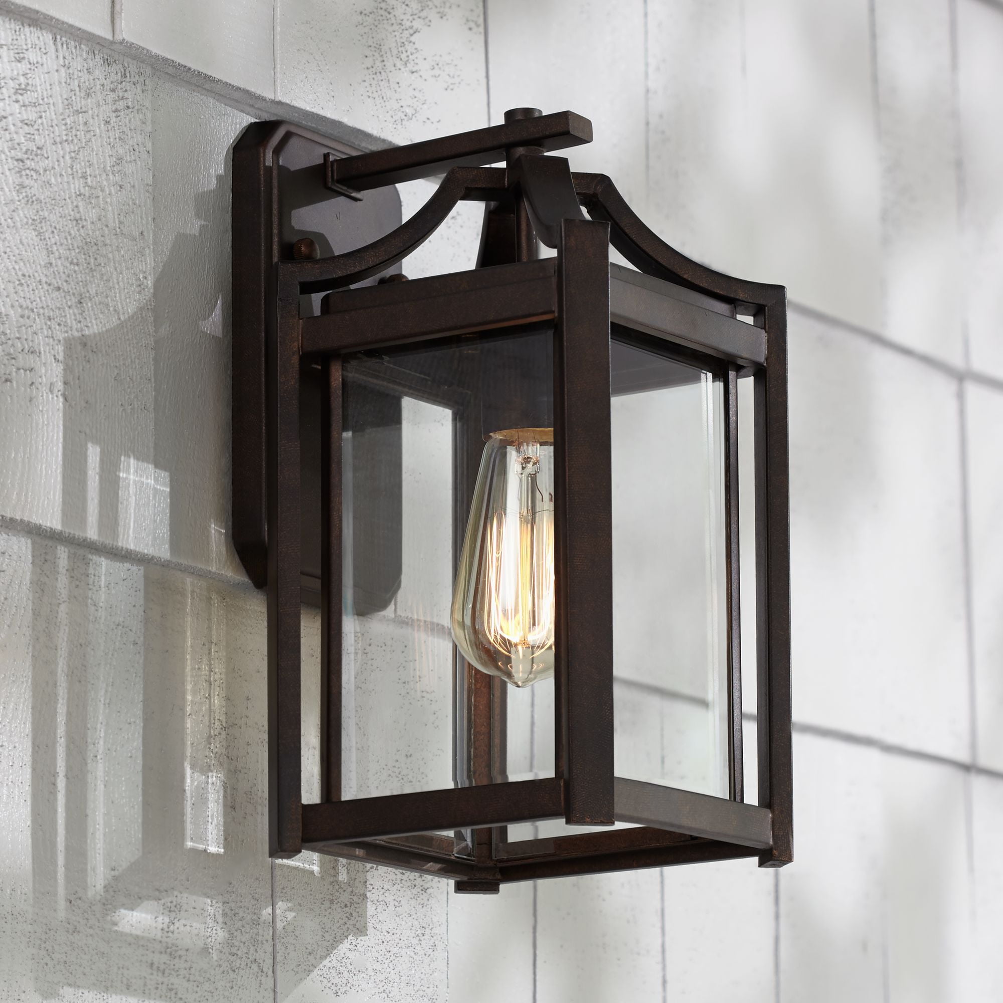 Franklin Iron Works Rustic Farmhouse Outdoor Wall Light Fixture Franklin Iron Works Rustic Farmhouse