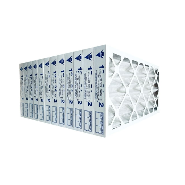 12x24x2 Pleated MERV 8 Furnace Filter (Case of 12) – Protective Furnace Air Filter for Clean, Healthy Air - Efficient, Home Climate Control HVAC Filters - Perfect Replacement House Air Filters