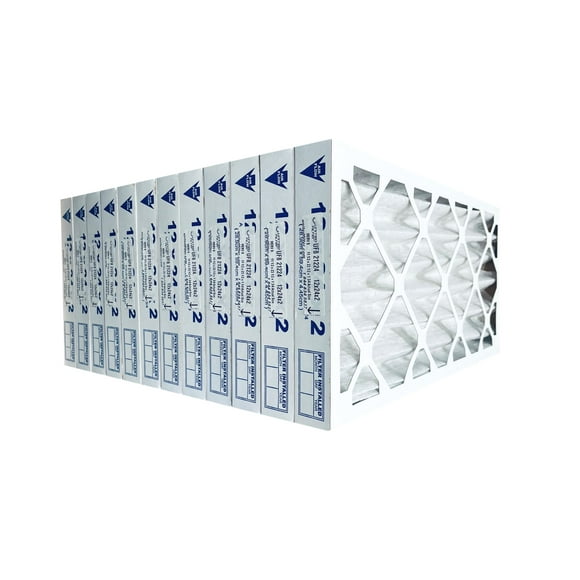 12x24x2 Pleated MERV 8 Furnace Filter (Case of 12) – Protective Furnace Air Filter for Clean, Healthy Air - Efficient, Home Climate Control HVAC Filters - Perfect Replacement House Air Filters
