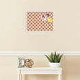 thumbnail image 3 of PinPix 20x14 Custom Cork Bulletin Board Argyle Burnt Orange Poster Board Has a Fabric Style Canvas Finish, Framed in Argyle Burnt Orange, by ArtToFrames (PinPix-634), 3 of 6