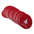 thumbnail image 1 of Étiquettes Cadeaux de Noël Forme Ronde Blanches Étiquettes de Décoration Suspendues 100 Pcs, 1 of 6