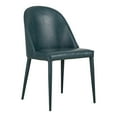 thumbnail image 2 of Moe's Home Collection Burton 18" Faux Leather Dining Chair in Blue (Set of 2), 2 of 5