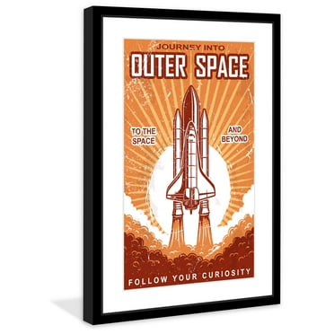 "Outer Space" Framed Painting Print