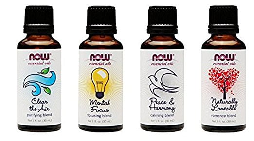 Now Foods 4-Pack Mood Lifting Variety Essential Oil Blends - 1oz Each