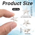 thumbnail image 2 of Beads SUNNYCLUE Starfish, turquesa sintética, blanca, 150 unidades, 2 of 5
