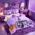 thumbnail image 2 of Homewish Personalized Letter Gifts 7-Piece Twin Bedding,Spooky Halloween Skeleton Alphabet Z Bedding Comforter Set,Halloween Reversible, 2 of 8