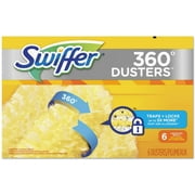 Swiffer 21620BX 360 Dusters Refill, Dust Lock Fiber, Yellow, 6/Box