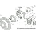 thumbnail image 3 of Wilwood Brakes Brake Conversion Kit 140-7141-DR Forged Dynalite; Performance Upgrade; With BP-10 Metallic Brake Pads; Powder Coated Red 4 Piston Calipers, 3 of 6
