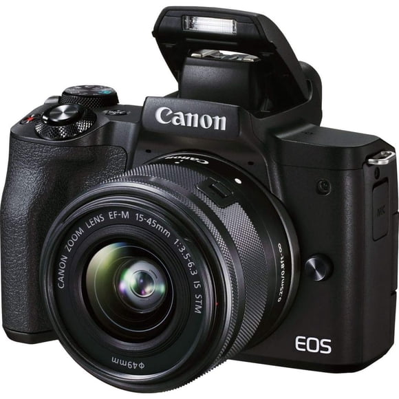 Refurbished (Good) Canon EOS M50 Mirrorless Camera with EF-M 15-45mm f/3.5-6.3 IS STM Zoom Lens - Black